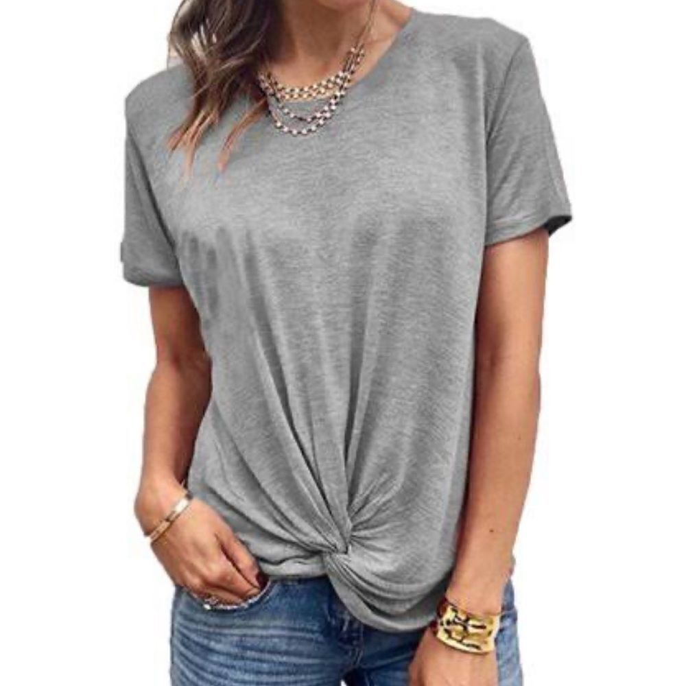Banana Republic Grey front knotted t-Shirt